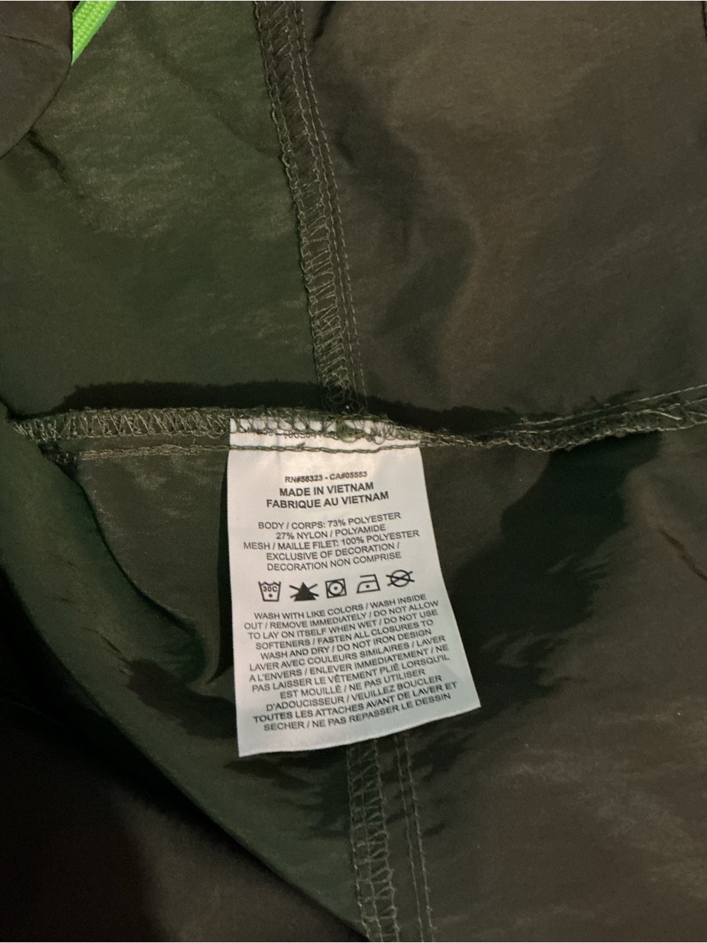 Nike Air Men’s Promotional Pullover Unlined Windbreaker w/ Hoodie - Picture 9 of 9